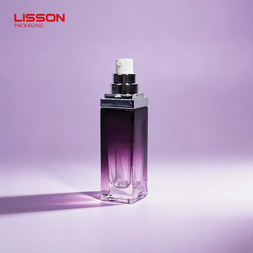 Cosmetic Glass Pump Bottles
