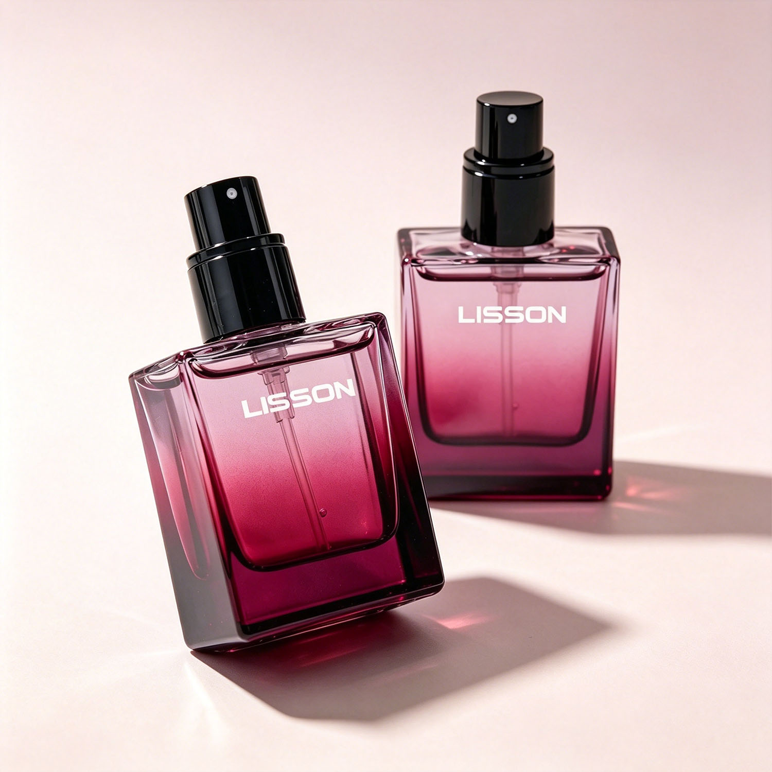 30 ml Lüks Düz Kare Gradyan Cam Parfüm Şişesi