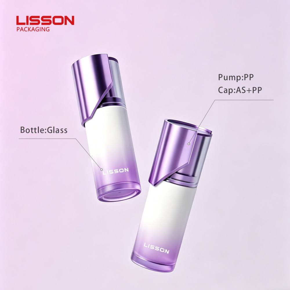 50ml Luxury Purple Gradient Glass Cosmetic Bottle 50ml Luxury Purple Gradient Glass Cosmetic Bottle